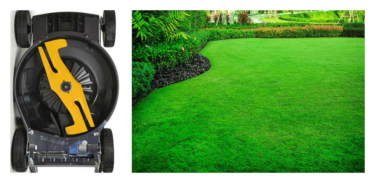 Kolaż 3_ kosiarka spalinowa Twinclip STIGA i piękny trawnik.jpg